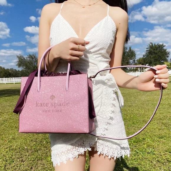 NWT Glitter⭐️Kate Spade Satchel & Crossbody - Picture 2 of 3